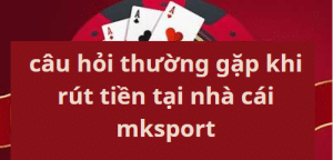 Các câu hỏi thường gặp khi rút tiền tại nhà cái mksport